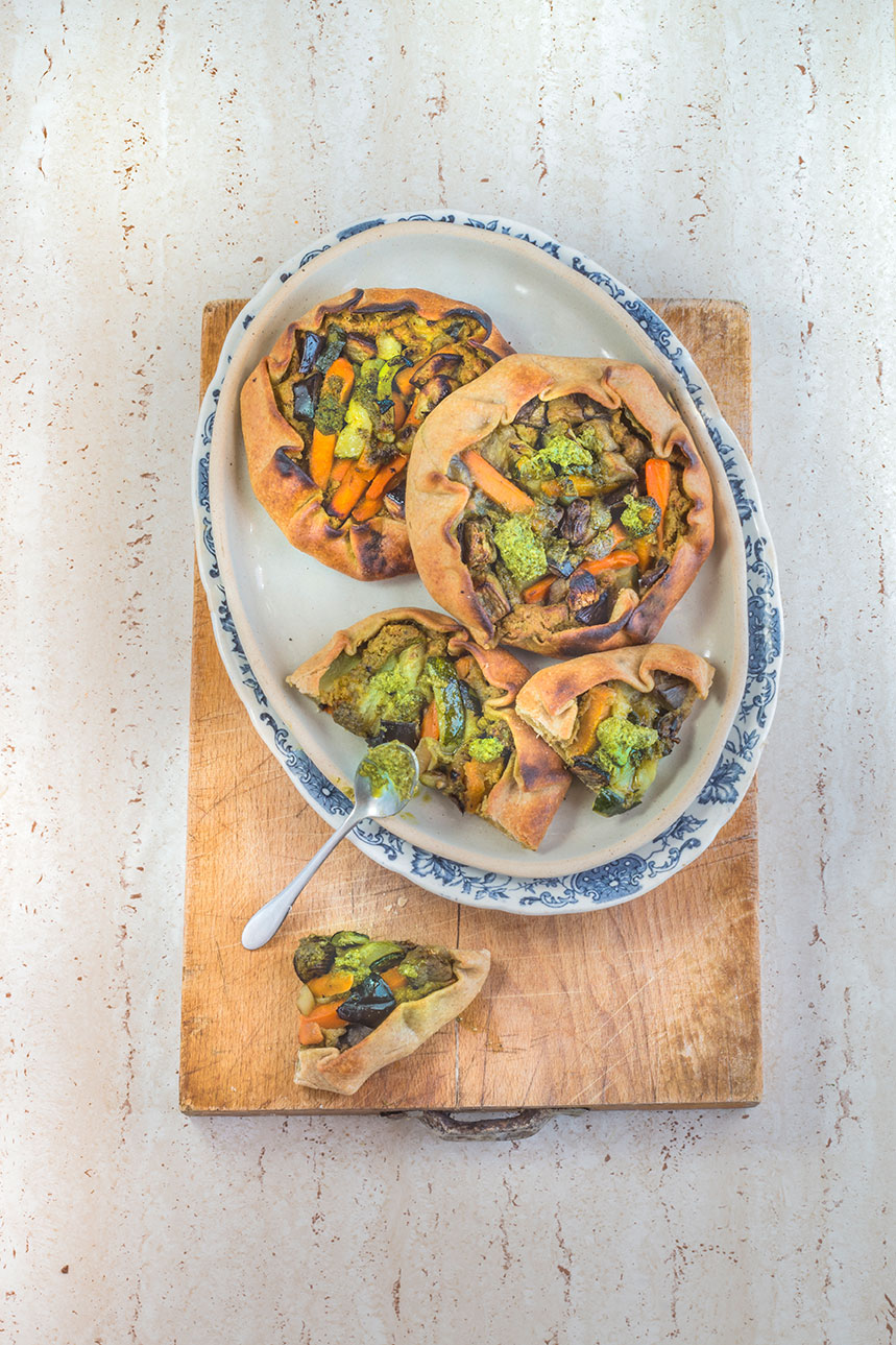 Gallette integrali con verdure grigliate - Fruttagel